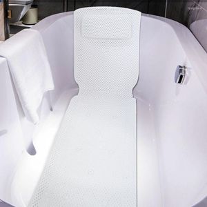 Pillow Non Slip Full Body Soft Spa Bath Bathtub Mat Simple Supports Head Neck Bathroom Accessories