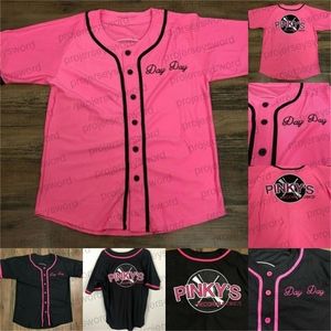 GLNMIT W następny piątek sklep rekordowy Pinky Day Film Baseball Jersey Custom Mens Womens Youth S-6xl