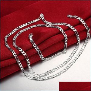 Correntes Flash Twisted Corda Colar Colar Men Men Sterling Sier Plate Chain Chain Charcles Deliver Drop 2021 Jóias Pingentes DHSELLER DHLW0