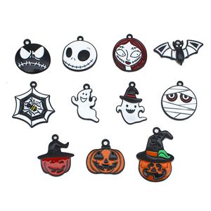 50pcs Nightmare Before Christmas Pendant Charms For DIY Jewelry Bracelet Earrings Necklace Keychains Making Pumpkin Ghost Charm Handmade Accessories