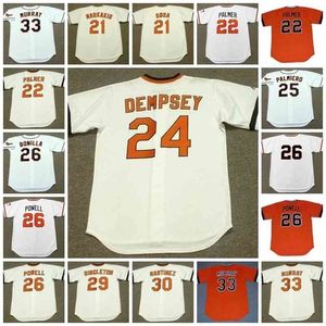 GlaC202 Vintage Baseball Jersey MARKAKIS SOSA PALMER DEMPSEY PALMEIRO BONILLA SINGLETON MARTINEZ MURRAY