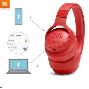 Начальные гарнитуры JBL Tune 710BT Wireless Bluetooth 5.0 наушники T710BT Pure Bass Learphone снижение шумоподавления спортивная гарнитура T220916