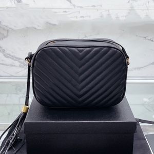 Kamera Çantası Crossbody Omuz Alışveriş Çantaları Lou Pubsel Çantalar Gerçek Deri Çanta Çanta Dalgası Moda Moda Harfleri Ayarlanabilir Kayışlar