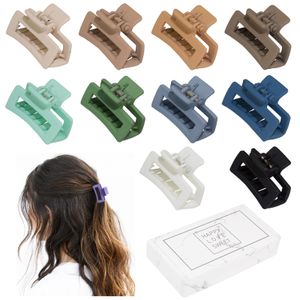 Clipes de cabelo barretas garras pequenas para mulheres meninas min￺sculo fino/m￩dio grosso 1 5 polegadas Mini mand￭bula matte Rec n￣o lip com presente jiaminstore amzwz