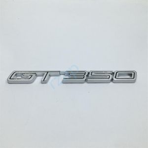 Zilver metaal GT350 Emblem Car Fender Side Sticker voor Ford Mustang Shelby Super Snake Cobra GT T