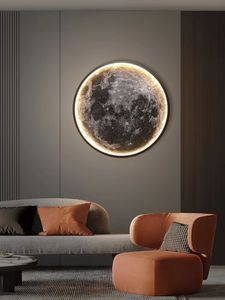 Modern LED Wall Lamp Moon inomhusbelysning för sovrum hall rum hem dekor fixturlampor lusters lampor