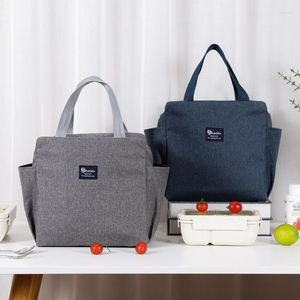 Storage Bags Thicken Waterproof Oxford Thermal Insulated Lunch Bag For Men Women Portable Picnic Food Large Capacity Box Tote Pouch