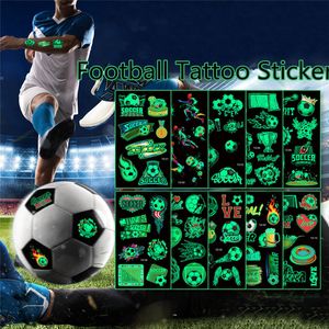 New Luminous Tattoo Stickers Face Arm Body Temporary Waterproof World Cup Football Tattoo Wholesale