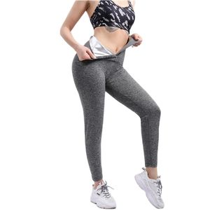 Womens Shapers Women Body Shaper Sauna Slimming Pants Thermo High Waist Fat Burning Sweat Capris Workout for Weight Loss 220919