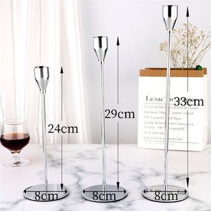 Candle Holders 3 Pcs Set Holder Decoration Luxury Metal Home sticks For s Room Wedding 220919