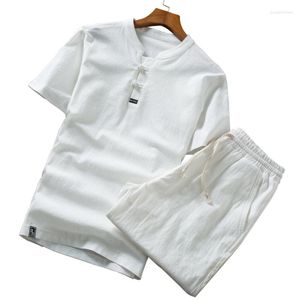 Men's Tracksuits Men's Summer Men Two Piece Set Large Size Fashion Casual Mens Short-sleeved Tshirts And Shorts