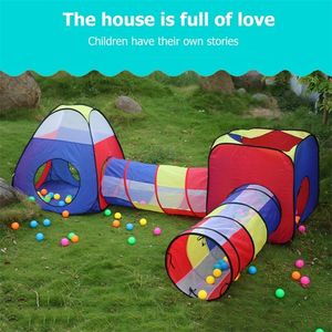 Tende giocattolo Kids Play House Indoor Outdoor Ocean Ball Pool Pit Game Hut Easy Folding Girls Garden Bambini Dropship 220919