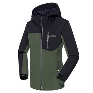 Herrjackor man vintervattentät utomhusfiske vandring camping klättring vandring skidjackor män överdimensionerade fleece softshell kappa 220919