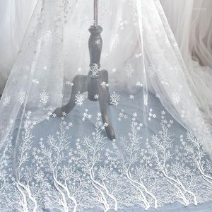 Bekleidungsstoff Hochzeitskleid Kopfschmuck Mode Hochwertige Mesh-Schnee-Stickerei-Spitzenstoffe