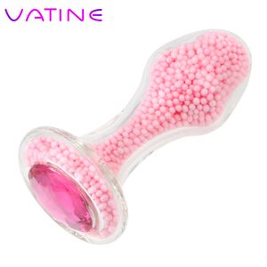 Skönhetsartiklar Vatine Butt Plug for Women/Man Anal Sexig Erotic Toys Glass Dildo Adults Shop
