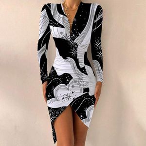 Повседневные платья привлекательные платья леопардовые рисунки рюша асимметричная асимметричная длина колена
