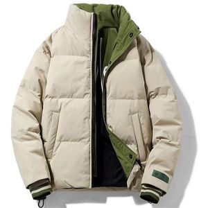 Mens Down Parkas Jacket Short Cotton Jackets Winter Casual Fashion Thick Filling White Duck Workwear Male Coat Clothing 220919