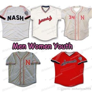 Glamitness Mens Nashville l￥ter marinbl￥ vit gr￥ r￶d anpassad dubbel s￶mnad skjortor baseballtr￶jor m￤n kvinnor ungdom