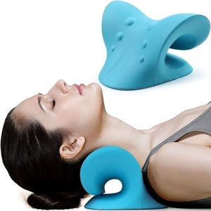 Massaging Neck Pillowws Shoulder Stretcher Relaxer Cervical Chiropractic Traction Device Pillow for Pain Relief Spine Alignment Massager 220916