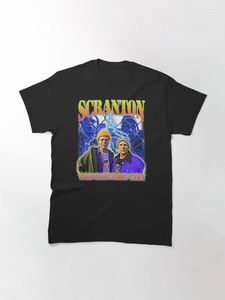 Erkek Tişörtleri Scranton Electric City Pamuk Yaz Erkekler T-Shirt Günlük Hip Hop için