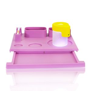 Accessori per fumatori Vassoio per sigarette in plastica multifunzione per contenitore per cera Kit di strumenti per tamponare Scomparto per la spazzatura