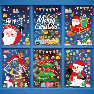 Christmas Decorations L Windows Decoration Stickers 9 Sheets Snowman Reindeer Snowflake Window Clings Xmas Party Supplie Dhseller2010 Amcln