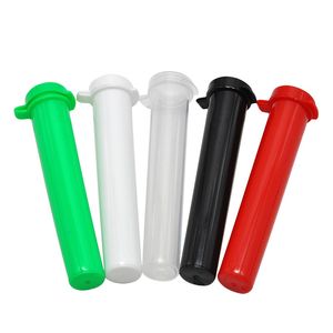 Smoking Plastic Tobacco Tube Stash Jar 95mm Herb Container Storage Case Cigarette Rolling Cone Paper Tube Pill Box Pre Roll Preroll Packaging