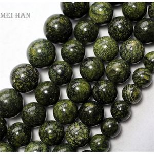 Crystal Meihan natural Russian serpentine 6mm 8mm 10m 12mm smooth round loose beads for jewelry making design fashion stone diy bracelet 220916