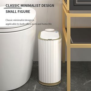 Avfallsfack 7L SMART SENSOR TRASH CAN MED AROMATHERAPY HEM ELEKTRONISK KITCHE RUBB Toalett Vattent￤t smal f￶rvaringshink 220919