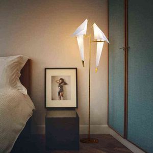 Vloerlampen Noordelijke designer vloer Origami vogel staan voor woonkamer kunst decoratieve slaapkamer studio bed zijtafel bureaulamp