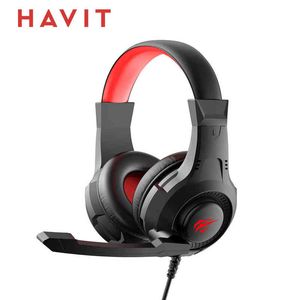Kulaklıklar Havit H2031D 3.5mm Oyun Tel Kulaklıklı Mikrofonlu Surround Suro Kulak Kulaklıkları Üzerinde Kulak Kulaklıkları Dizüstü Bilgisayar PS4 PS5 Xbox T220916