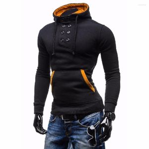 Herrtröjor Autumn Winter Men Fashion Märke Pullover Solid Turtleneck Sportwear Black Sweatshirt för manlig fitness -spårningssknapp