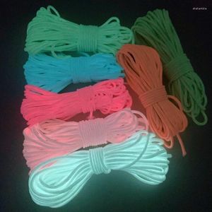 Clothing Yarn 4mm 50M Customized Length Luminous Rope Paracord Parachute Cord Lanyard Mil Spec Type DIY Bracelet Accessories