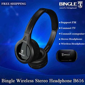 Headsets Bingle B616 Wireless Wired FM Multifunktions-Media-Studio-Stereo-Over-Ear-Computer-PC-TV-Telefon-Gaming-Musik-Headset-Kopfhörer T220916