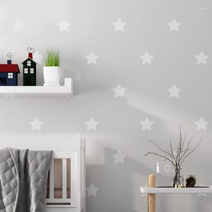 Duvar Kağıtları Yıldız Duvar Kağıdı Çocuk Odası Kızının Mavi Gökyüzü ve Beyaz Bulutları Çocuk Yatak Odası Prenses Tarzı Dokunmasız