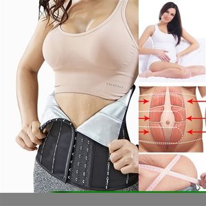 Kvinnor Shapers Bastu Svettbälte för att gå ner i vikt Kvinnor Postpartum midjetränare Slimning Mantel Flat Belly Fat Burning Girdle Corset 220919