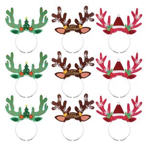 Décorations de Noël L Reindeer Antlers Bandeau Party Dress Up Hair Hoop With Ears Xmas Accessoires Antler Hats For Drop Packing2010 Amwo8