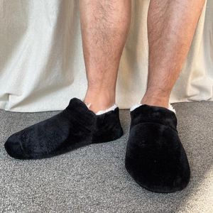 Kapdy Home Winter Home Non-Slip Grip Men Męskie chłopcy miękkie wygodne puszyste buty podłogowe męskie domy plus size