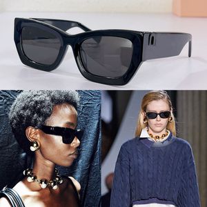 Glimpse サングラス垂直メタルロゴ一体型メガネ M98 長方形アセテートデザイナー女性男性シェードプロム眼鏡