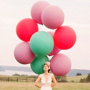36 -calowy super duże impreza lateksowe balony świąteczne wystrój ślub ślubne kule Kolorowe urodziny Matt Helium Balony Świąteczne Dekoracja festiwalu