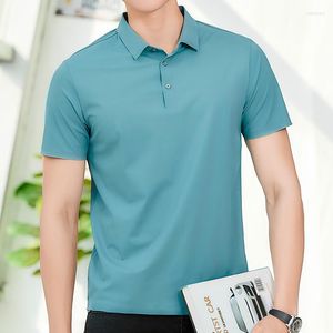 Men's Polos 2022 High Tech 130kg 8xl-M Plus Size Size Men's Shirt Ice Ice Cool Respirável Verão Smart Casual Smart 9908