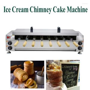 Brotbackautomaten, 8 Rollen, ungarischer Schornsteinkuchen, Kurtos Kalacs, Suto, Rollgrill, Ofenmaschine, Donut-Eistüte-Hersteller