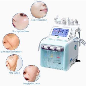 6 in 1 Small Bubble Oxygen Hydrafacial Machine Microdermoabrasion Facial Cleansing Apparatus Home Salon Spa Skin Care Device