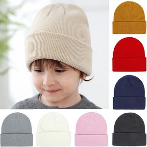 Moda Bebek Şapkası Erkekler için Örgü Babyy Beanie Kids Çocuklar için Çocuk Şapkaları Sıcak Bonnet Toddler Caps Bebek Aksesuarları 0-2y
