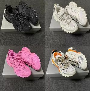 Sapatos masculinos femininos de boa qualidade Track 3 3.0 Tênis Triplo branco preto sandálias Gomma couro Trainer Nylon Estampado Platform trainers faixas Balenciga