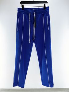 Erkek Pantolon Tasarımcılar erkekler Casual pantsl mavi harfler Erkek Kadın Eşofman moda pantolon Hip Hop erkek Giyim