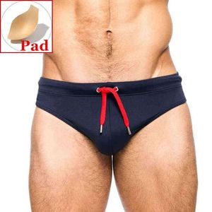 Push -upwear masculino Push Up Swimming Briefs Sexy Penis Pad Gay Men Swimsuit Beach Surfing J220913