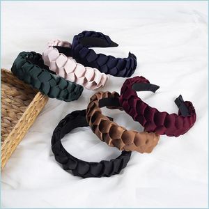 Headbands Fashion Women Hairband Cross Knot Braid Headband Adt Summer Headwear Wide Side Turban Hair Accessories C3 Drop Delivery 202 Dhcbt