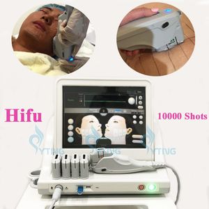 Hifu Skin Tightening Machine Spa Salon Beauty Equipment con 5 cartucce Ultrasuoni focalizzati ad alta intensità Anti invecchiamento per viso e corpo