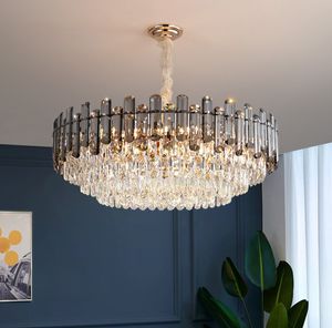 Crystal Living Room Chandelier Light Luxury Bedroom Dining Simples Pós-moderno Lâmpadas DL Marca